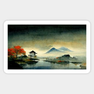 Japan landscape Sticker